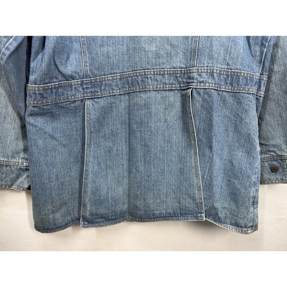 Vintage 70s Levis Orange Tab Denim Jacket Men’s XL Jean Chore Coat Split Tail - Picture 14 of 16